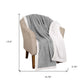 Twin Platinum Fleece Knitted Plush Blanket