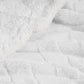 Twin White Fleece Knitted Plush Blanket