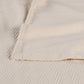 Queen Ivory Cotton Waffle Weave Blanket