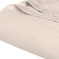 Queen Ivory Cotton Waffle Weave Blanket