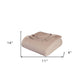 Queen Khaki Cotton Waffle Weave Blanket