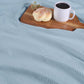 Queen Light Blue Chevron Cotton Woven Blanket