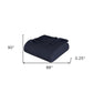 Queen Navy Blue Cotton Woven Chevron Blanket