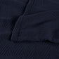 Queen Navy Blue Cotton Woven Chevron Blanket