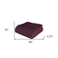 Queen Plum Cotton Woven Chevron Blanket