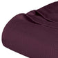 Queen Plum Cotton Woven Chevron Blanket
