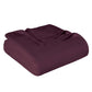 Queen Plum Cotton Woven Chevron Blanket