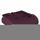Queen Plum Cotton Woven Chevron Blanket