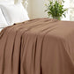Queen Taupe Cotton Woven Chevron Blanket