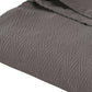 King Charcoal Cotton Woven Chevron Blanket