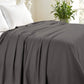 King Charcoal Cotton Woven Chevron Blanket