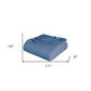 King Denim Blue Cotton Waffle Weave Blanket