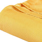 King Gold Cotton Woven Chevron Blanket