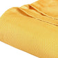 King Gold Cotton Woven Chevron Blanket