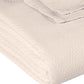 King Ivory Cotton Woven Chevron Blanket