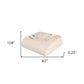 King Ivory Cotton Woven Chevron Blanket