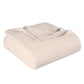 King Ivory Cotton Woven Chevron Blanket