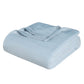 King Light Blue Cotton Woven Chevron Blanket