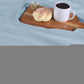 King Light Blue Cotton Woven Chevron Blanket