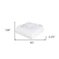King White Cotton Woven Chevron Blanket