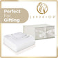 King White Cotton Woven Chevron Blanket