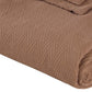 50" X 60" Taupe Cotton Woven Chevron Throw Blanket