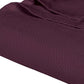 Twin Plum Cotton Woven Chevron Blanket