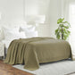 Twin Sage Cotton Woven Chevron Blanket