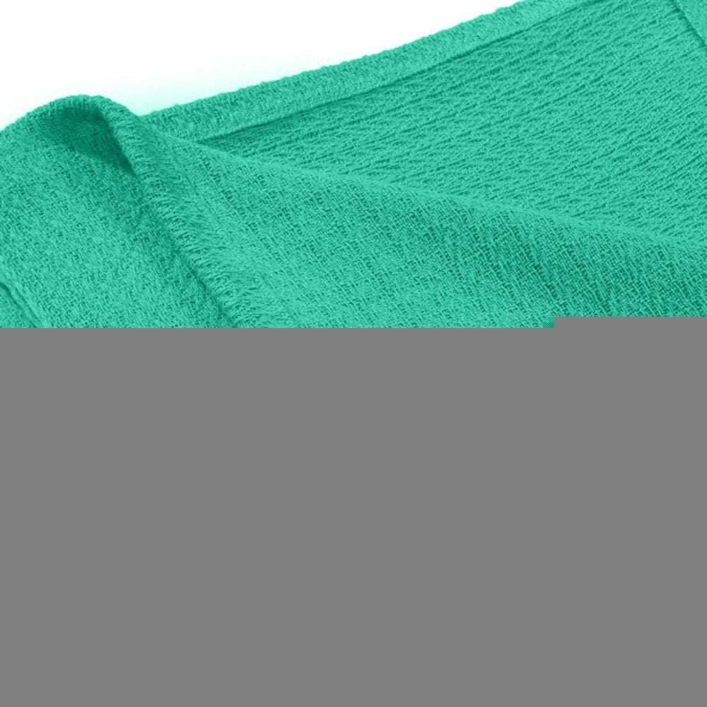King Turquoise Cotton Waffle Weave Honeycomb Blanket