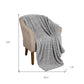 Queen Platinum Fleece Knitted Plush Blanket
