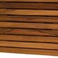 30" Brown Wall Mount Teak Rectangular Shower Bench