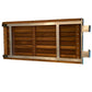 30" Brown Wall Mount Teak Rectangular Shower Bench