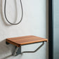14" X 18" Brown Teak Rectangular Shower Bench