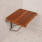 14" X 20" Brown Teak Rectangular Shower Bench