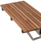 14" X 26" Brown Teak Rectangular Shower Bench