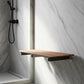 14" X 26" Brown Teak Rectangular Shower Bench