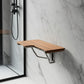 14" X 30" Brown Teak Rectangular Shower Bench