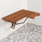 14" X 32" Brown Teak Rectangular Shower Bench