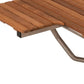 14" X 32" Brown Teak Rectangular Shower Bench