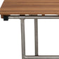 30" Brown Wall Mount Teak Rectangular Shower Bench With Legs