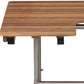 18" X 32" Brown Wall Mount Teak Rectangular Shower Bench With Legs