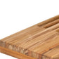 30" Brown Wall Mount Teak Rectangular Shower Bench