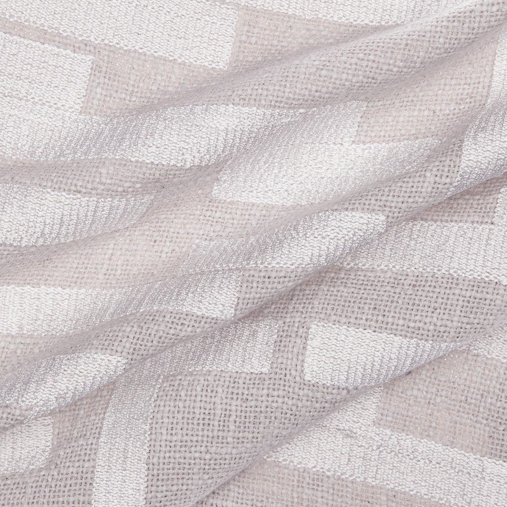 24" Ivory Cotton Blend Throw Pillow with Embroidery