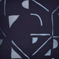 24" Beige and Black Geometric Cotton Blend Throw Pillow With Embroidery
