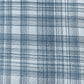 24" Ivory Check Cotton Blend Throw Pillow With Embroidery