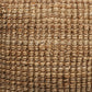 18" Natural Jute Blend Cube Pouf Ottoman