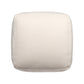 18" Taupe Polyester Cube Outdoor Pouf Ottoman