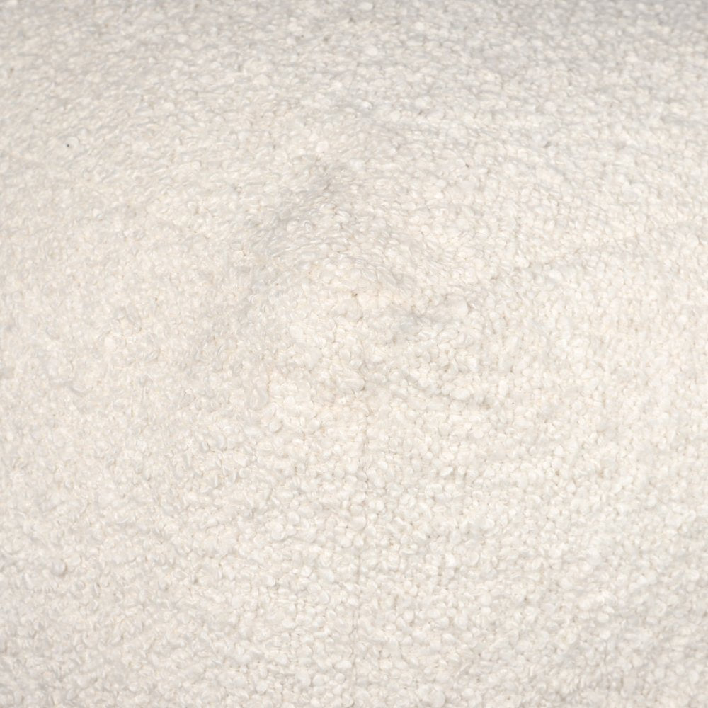 18" Taupe Polyester Cube Outdoor Pouf Ottoman