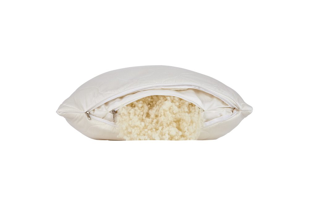Cotton Wool Hypoallergenic King Size Bed Pillow