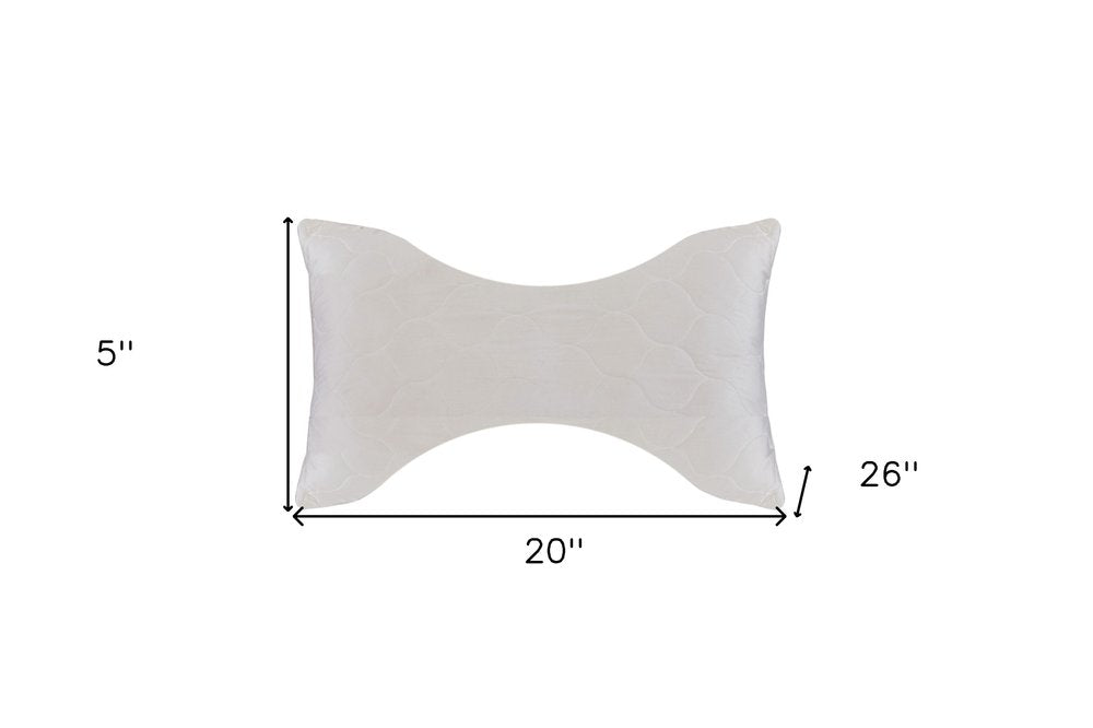 Cotton Wool Hypoallergenic Ergonomic Standard Size Bed Pillow